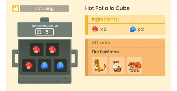 Pokemon Quest Special Cooking Recipes